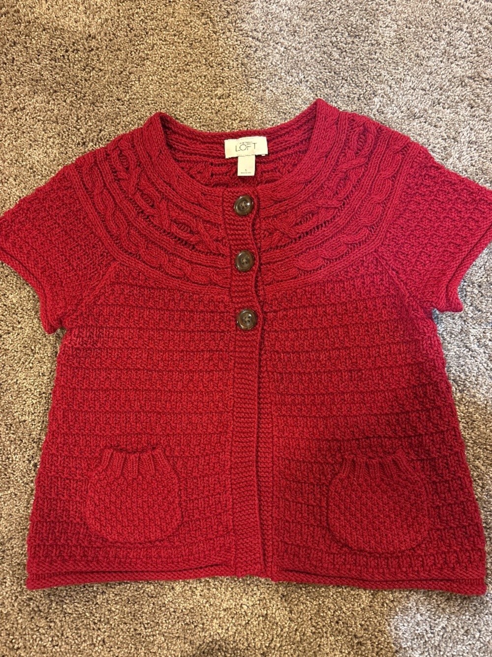 Ann Taylor LOFT red sweater - Size S
